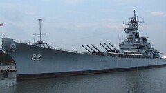 warship vehicle military ship BB-62