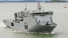 warship vehicle military ship HMNZS Canterbury