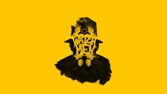 Watchmen Rorschach yellow background Adam Sidwell yellow
