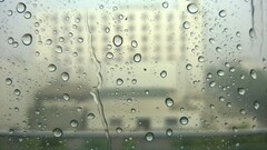 water on glass foggy window mist rain