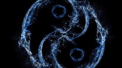 water Yin and yang water drops