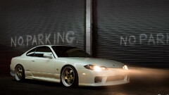 white Nissan Silvia jdm Nissan Silvia S15 headlight beams