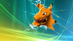 Windows Vista broken glass operating system charizard Pokémon