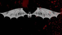 wings blood bats blood spatter artwork