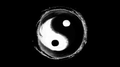 Yin and yang Minimalism artwork