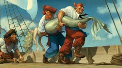 2D digital art pirates mermaids fantasy art fantasy girl