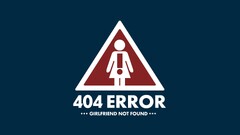 404 Not Found humor sign artwork blue background Minimalism