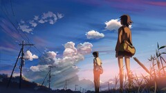 5 centimeters per second Anime nature clouds Makoto Shinkai