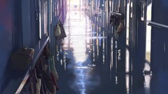 5 centimeters per second hallway Anime