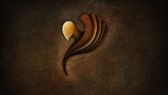 abstract artwork grunge shapes brown gold texture