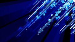 abstract blue bubbles digital art