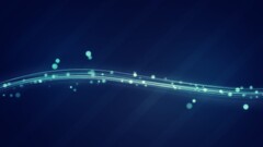 abstract blue lines dots blue background digital art waveforms