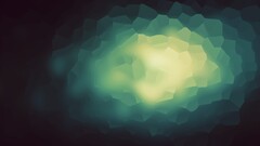 abstract blurred voronoi diagram Green digital art
