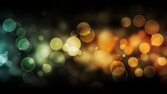 abstract bokeh colorful digital art bubbles Digital Glowing