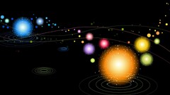 abstract colorful digital art space art