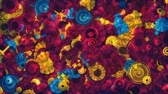 abstract colorful digital art surreal