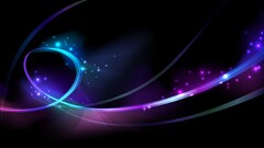 abstract colorful lines swirls purple digital art