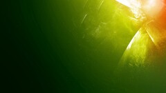 abstract colorful shapes digital art gradient Green orange