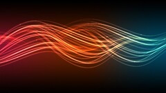 abstract colorful waveforms