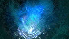 abstract cyan digital art