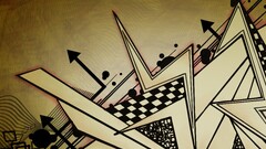 abstract digital art arrows (design)