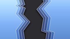 abstract digital art lines blue artwork