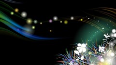 abstract digital art shapes Flowers