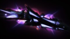 abstract digital art shapes render