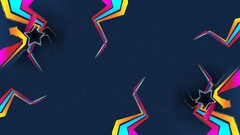 abstract digital art Stars arrows (design) colorful