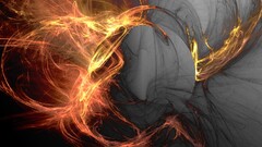 abstract fire digital art shapes swirls flame painter