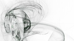 abstract fractal digital art white white background