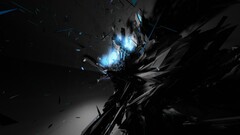 abstract geometry digital art 3D Abstract selective coloring