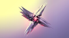 abstract justin maller Facets gradient digital art render cgi 3d