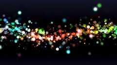 abstract lights digital art bokeh colorful