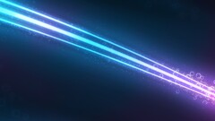 abstract lines shapes digital art blue