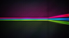 abstract Minimalism lines red blue Green digital art