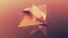 abstract orange Diamonds triangle geometry digital art artwork