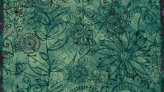 abstract pattern artwork Flowers texture Plants Green