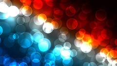 abstract pattern bokeh circle blue red