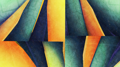 abstract pattern yellow blue