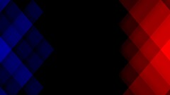 abstract red blue digital art dark black background