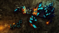 abstract render digital art shapes