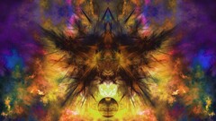 abstract render shapes digital art