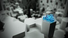 abstract selective coloring digital art hexagon Studio Ubuntu