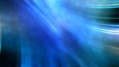 abstract shapes blue digital art cyan