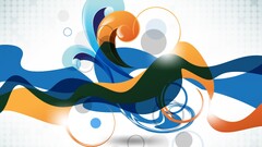 abstract shapes colorful digital art