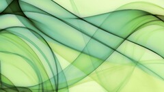 abstract shapes lines digital art Green