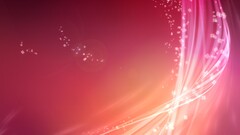 abstract shapes lines digital art red pink