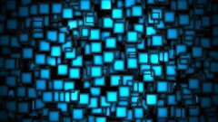 abstract square digital art cyan