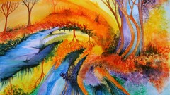 abstract Trees artwork fall 2008 (Year) nature